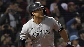 ▲史坦頓（Giancarlo Stanton）9局上開轟。（圖／路透社／達志影像）