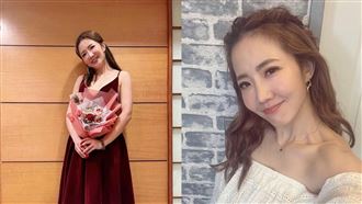 野生謝忻穿深V健身　一蹲下深溝全露