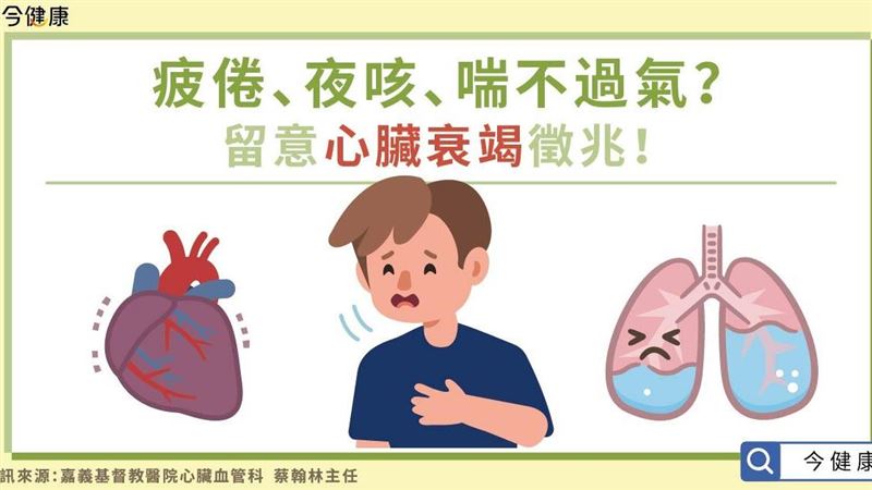 疲倦、夜咳、喘不過氣難躺平？