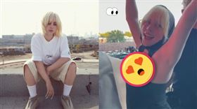 怪奇比莉近日在Instagram發布一則6秒抖胸片。（圖／翻攝自怪奇比莉 IG）