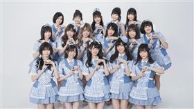 AKB48 Team TP前排左到右為：王逸嘉 劉曉晴 邱品涵  林于馨  冼迪琦 陳詩雅 潘姿怡、張羽翎後排左到右為：林亭莉 柏靈 李佳俐 劉語晴 蔡亞恩 藤井麻由 林佳霓、林易沄/好言娛樂提供