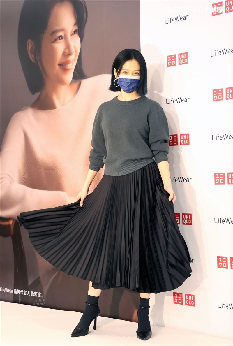 徐若瑄出席服飾品牌活動。（記者邱榮吉/攝影）