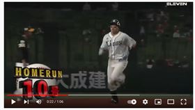 ▲西武獅吳念庭擊出今年第10轟。（圖／截自ELEVEN SPORTS）