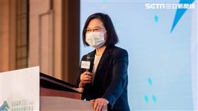 1008 蔡英文、艾伯特、古屋圭司出席「2021玉山論壇：亞洲創新與進步對話」開幕式（圖／總統府提供）