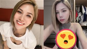 蕾菈曬出一系列自拍照，渾圓胸形一覽無遺。（圖／翻攝自蕾菈IG）