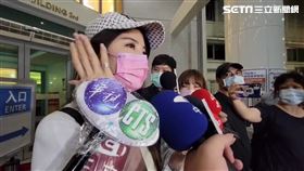 女星楊麗菁在台北榮總一樓大廳遭人毆打。（圖／翻攝畫面）