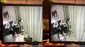 少婦醫美除毛全脫光　抬頭驚監視器（圖／翻攝自爆料公社）