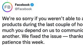 一週2度當機！用戶無法登入　臉書又上「推特」PO文道歉