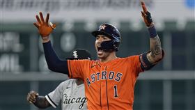 ▲柯瑞亞（Carlos Correa）打回季後賽第52分打點。（圖／美聯社／達志影像）