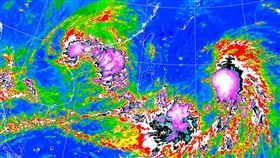 圓規颱風。（圖／翻攝自氣象局）
