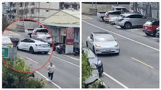 現場直擊！特斯拉重油門3度追撞救友