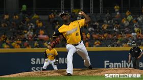 中信兄弟先發投手德保拉。（圖／記者王怡翔攝影）