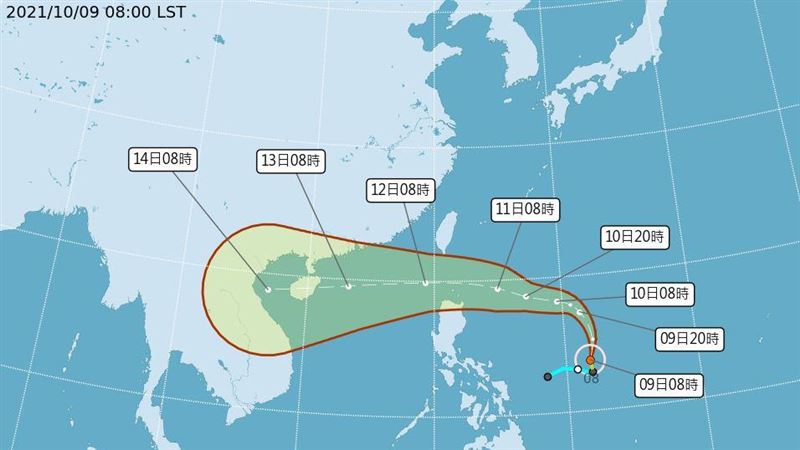 圓規颱風近台時間曝！2區防致災降雨