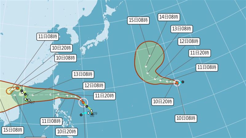 圓規這2天影響最劇！豪雨熱區出爐