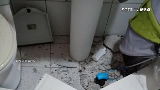 浴室天降石塊　疑樓上鄰居裝潢害砸屋