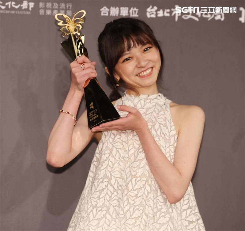 陳妍霏奪得台北電影獎最佳新演員。（記者邱榮吉/攝影）