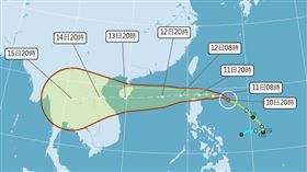 圓規颱風，翻攝自氣象局