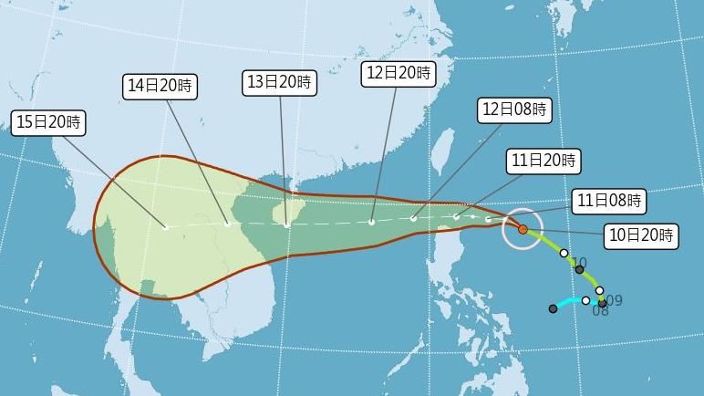 防豪雨！圓規海警發布　最新路徑出爐