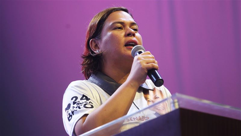 未登記參選總統　杜特蒂長女爆染疫