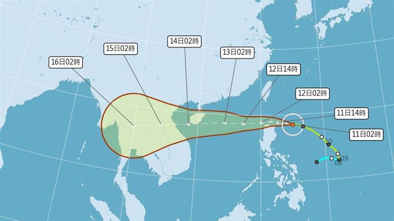 圓規颱風逼近台　蘭嶼宣布今日停班課