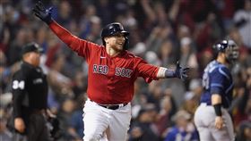 紅襪再見2分砲。（圖／美聯社／達志影像）