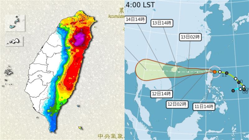 圓規炸雨！他見一圖嚇：護國神山太罩