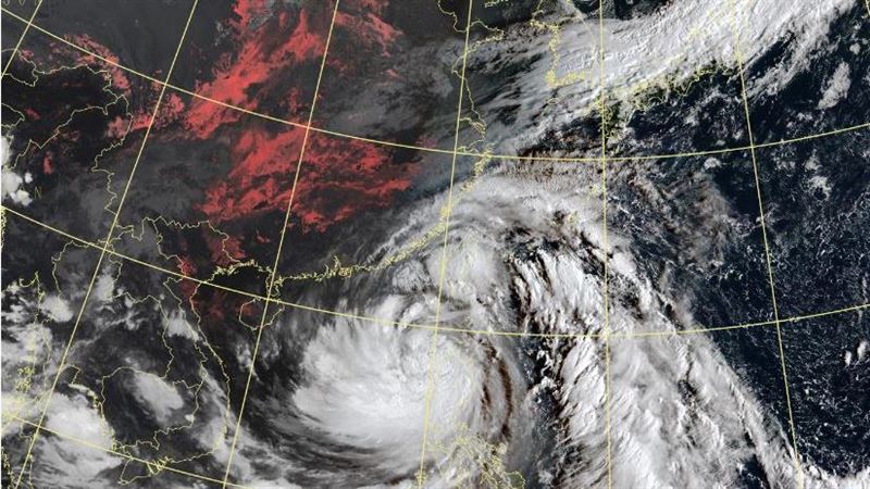 圓規今早風雨最大　2地區致災性降雨