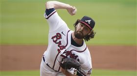 ▲勇士先發投手安德森（Ian Anderson）生涯季後賽5場先發，自責分率僅0.76。（圖／美聯社／達志影像）