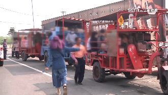 海空步道夯！蚵車無視法規載客遊濕地