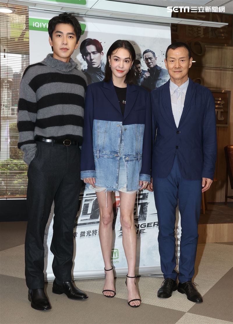 曾敬驊、張榕容、吳興國出席「逆局」第二章「微光將近」。（記者邱榮吉/攝影）