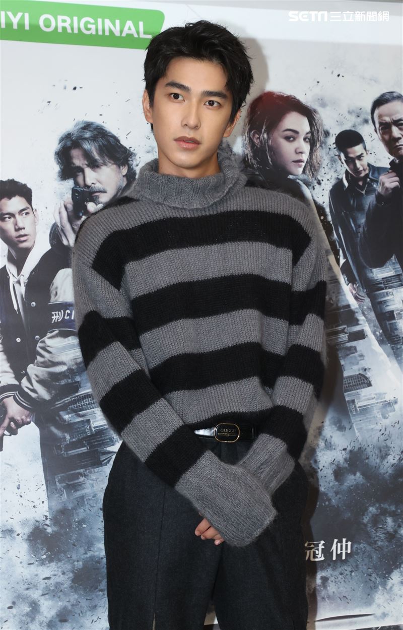 曾敬驊出席「逆局」第二章「微光將近」。（記者邱榮吉/攝影）