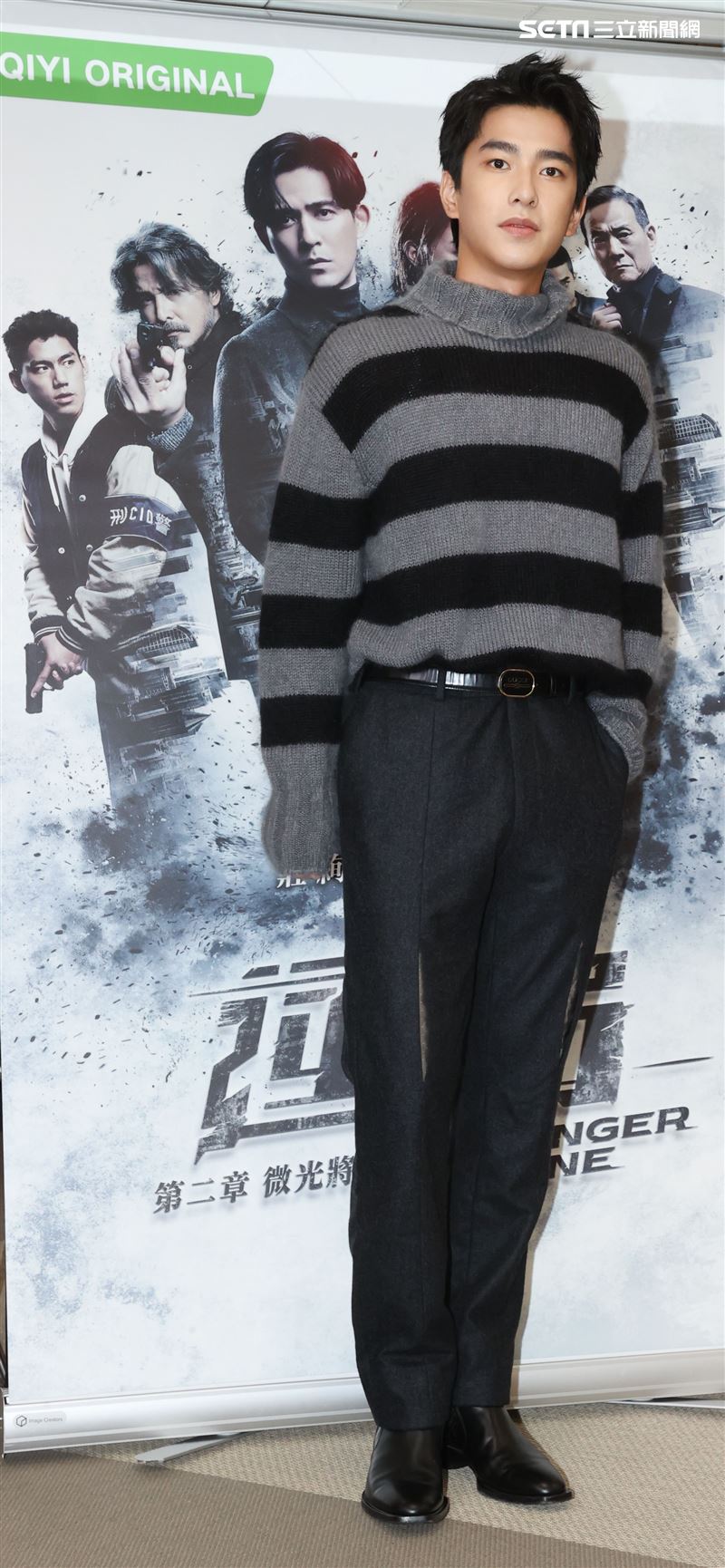 曾敬驊出席「逆局」第二章「微光將近」。（記者邱榮吉/攝影）