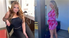 Jade Cline在抖音中曬出一段火辣影片。（圖／翻攝自Jade Cline抖音、IG）