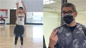 連勝文兒子連安捷（合成圖／全國少籃發展協會提供、記者林恩如攝影）