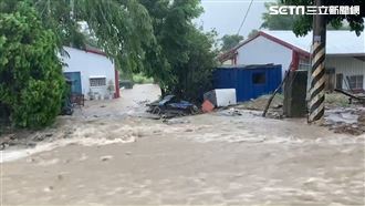 大雨炸裂玉長公路　花蓮土石險灌民宅