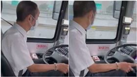 緊盯妹子直播！筆直路段「公車狂晃」　她一看司機火大了（圖／翻攝自爆料公社APP）