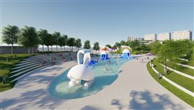 ▲文創區戶外夏秋天做豐富多元親水設施使用（圖／主辦單位提供）