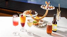 ▲ 「仙境」聯手「法朋」與「吉姆老爹」推出的夕陽時光雙人三層下午茶套餐，將在今（14）日開始公告販售！（圖／FunNow提供）