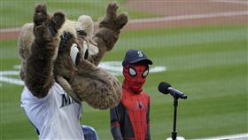 大聯盟與漫威。（圖／美聯社／達志影像）