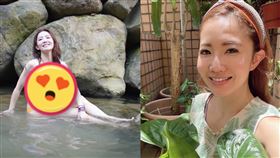 謝忻溪邊玩水玩到全身濕，超性感S曲線全看光。（圖／翻攝自謝忻臉書）
來源 新媒體