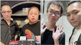 鄧佳華、連千毅、黑面，圖／翻攝自蘭庭精品臉書、鄧佳華臉書