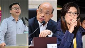 蘇貞昌，鄭麗文，羅文嘉