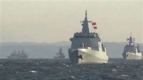 中國、俄國聯合軍演。（圖取自俄羅斯國防部）