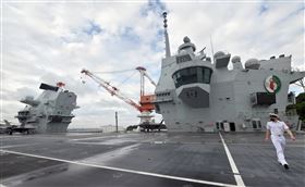 伊麗莎白女王航艦（HMS Queen Elizabeth），圖／美聯社／達志影像