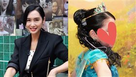 朱茵帶9歲女兒叉燒包（黃鶯）到迪士尼玩／微博