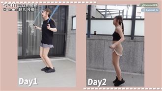 1次跳繩20分鐘　她曝7天體重變化