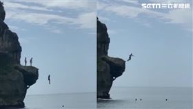 船帆石,墾丁,跳水,違規(讀者提供)