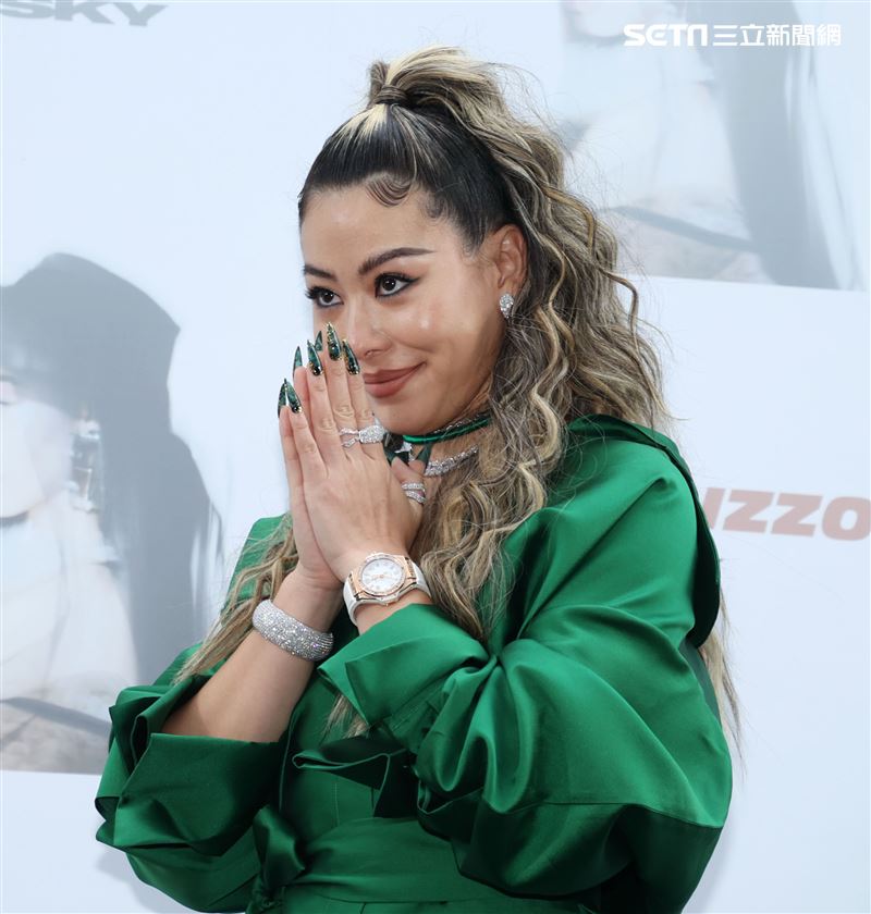 老公王陽明也特別錄製VCR，讓蔡詩芸感動當下落下眼淚。（記者邱榮吉/攝影）