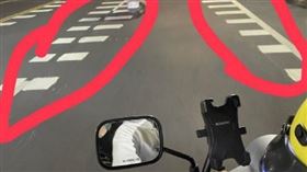 駕照,高雄,白色鋸齒線條,鋸型標線,減速,交通標誌,