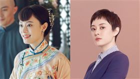 有網友劉出未修圖照片，發現胸旁的肉不但被擠出，胸前更是一片平坦。（圖／翻攝自孫儷微博）